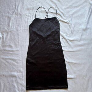 H&M Divided Satin Black Dress - Super Cute - Women's S - Great Condition!